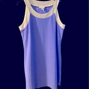 Beautiful violet and white sleeveless dress size large